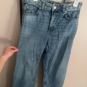 H&M Blue Wide Leg Jeans